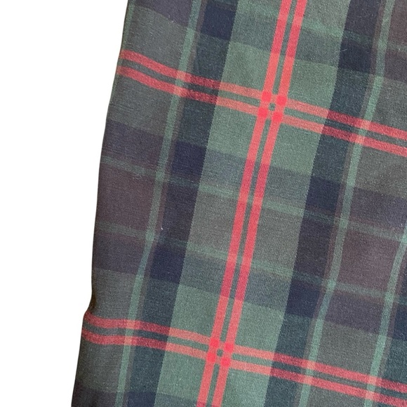NWT Lands’ End Canvas True Slim Chino Pants Green Plaid Tartan Size 10 - Picture 9 of 12